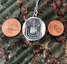 Load image into Gallery viewer, Antique seal, ‘Always true’ ‘Semper Verus ‘.  Larger heraldry seal with  Latin motto ‘always true’ with knight&#39;s head. Valentines gift