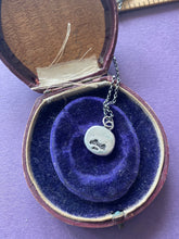 Load image into Gallery viewer, Forgive and forget……  antique wax letter seal impression.  Handmade amulet in sterling silver