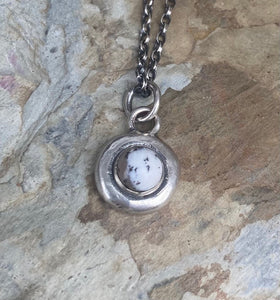 Dendritic Opal add on.  Add some colour to your totem necklace. Spiritual growth