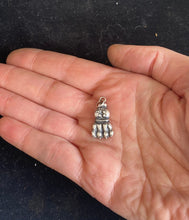 Load image into Gallery viewer, Smaller lions paw pendant. Victorian pendant, handmade sterling silver pendant.
