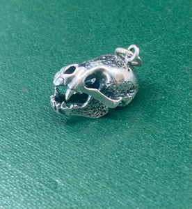 Sterling silver vampire bat, Tiny sterling charm.  Add on for your wax seal totem necklace.
