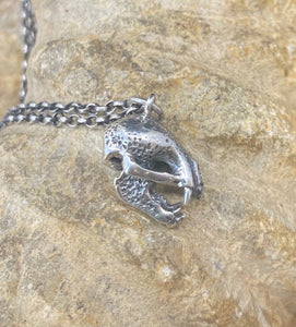 Sterling silver vampire bat, Tiny sterling charm.  Add on for your wax seal totem necklace.