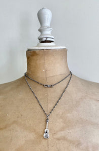 Sterling silver eternity snake necklace.  You choose your length.  Made to order.
