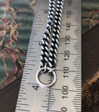 Load image into Gallery viewer, Sterling silver curb chain.  Large loop to hang your amulet, charm, treasure. made to order to your size.