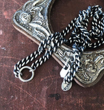 Load image into Gallery viewer, Sterling silver curb chain.  Large loop to hang your amulet, charm, treasure. made to order to your size.