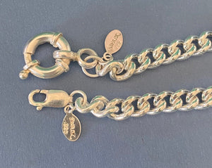 Unisex classic curb chain bracelet. Choice of clasp.  Choice of patina.  Made to order in your size.