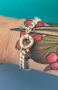 Unisex classic curb chain bracelet. Choice of clasp.  Choice of patina.  Made to order in your size.