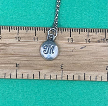 Load image into Gallery viewer, Initial add on…. Sterling silver letter. Handmade initial M charm.