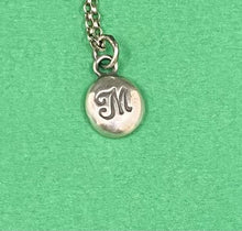 Load image into Gallery viewer, Initial add on…. Sterling silver letter. Handmade initial M charm.