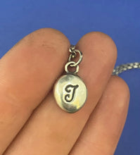 Load image into Gallery viewer, Initial add on…. Sterling silver letter. Handmade initial I charm.