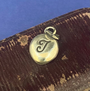 Initial add on…. Sterling silver letter. Handmade initial I charm.