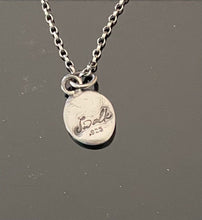 Load image into Gallery viewer, Initial add on…. Sterling silver letter. Handmade initial E charm. Initial E necklace.