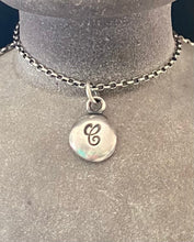 Load image into Gallery viewer, Initial add on…. Sterling silver letter. Handmade initial charm.