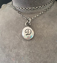 Load image into Gallery viewer, Initial add on…. Sterling silver letter. Handmade initial charm.
