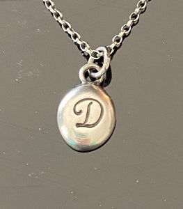 Initial add on…. Sterling silver letter. Handmade initial charm.