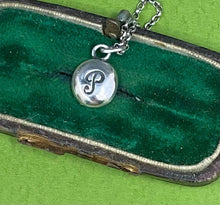 Load image into Gallery viewer, Initial add on…. Sterling silver letter. Handmade initial P charm.