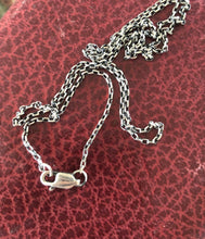 Load image into Gallery viewer, Simple light 1.4mm sterling silver rolo chain.   You choose the length.