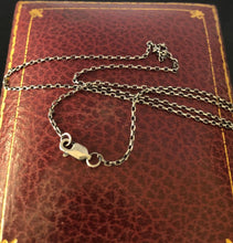 Load image into Gallery viewer, Simple light 1.4mm sterling silver rolo chain.   You choose the length.