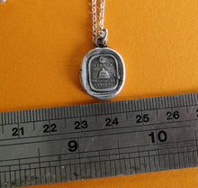Load image into Gallery viewer, Mizpah… an emotional bond, inspirational wax seal jewelry, separation by distance or death.