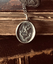 Load image into Gallery viewer, Two Guiding lights, Love God, Love thy neighbour, bible reference antique wax letter  seal.  Eagle and sword, advice for a good life.