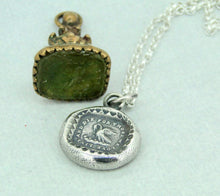 Load image into Gallery viewer, Pelican in her piety, parenthood necklace.  Family pendant, mother nurturing her young. Silver Mother or father gift,  chicks in a nest.