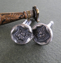 Load image into Gallery viewer, Erin Go Bragh... shield shape .... antique wax seal, sterling silver, Irish, Shamrock, Ireland Forever.