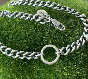 Curb chain bracelet.  Sterling silver curb chain bracelet. made to order in your size.