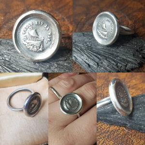 Larger Wax Seal Ring.... Such is life... Pick your size, made to order.
