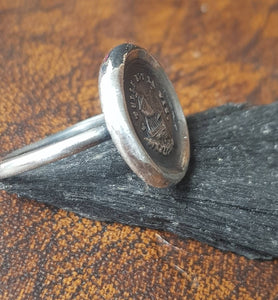 Larger Wax Seal Ring.... Such is life... Pick your size, made to order.
