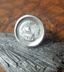 Larger Wax Seal Ring.... Such is life... Pick your size, made to order.