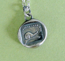 Load image into Gallery viewer, Always at home...... antique wax seal pendant, sterling silver