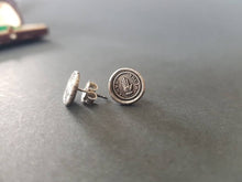 Load image into Gallery viewer, Love truth, stud earrings. hand made wax seal earrings.
