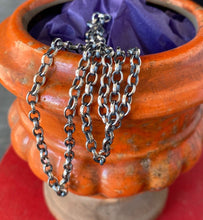 Load image into Gallery viewer, Lovely solid, 3mm sterling silver, Rolo chain,  Chunky sterling silver belcher chain.  Custom chain cut to order.