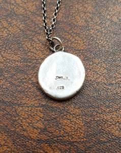 Flower and butterfly pendant Your sweetness is my life. Ta doucéur est ma vie...  you are my everything. Antique wax letter seal.