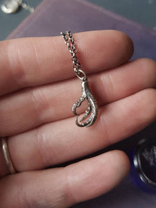 Sterling silver bird&#39;s claw. Add on for your wax seal totem necklace.