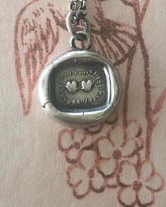 Separated but not Disunited.... heart, partings, absence, long distance, hearts, wax letter seal