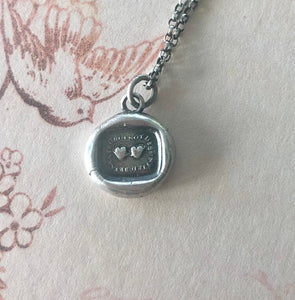 Separated but not Disunited.... heart, partings, absence, long distance, hearts, wax letter seal