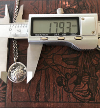 Load image into Gallery viewer, Ancient Greek tortoise/turtle coin necklace. Handmade sterling silver.