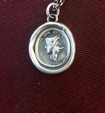 Load image into Gallery viewer, Trust, but be careful of whom you trust”.  “Fide sed cui vide”. Beware of people who are deceitful.  Georgian Tassie seal pendant.