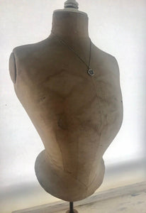Squirrel antique wax letter seal necklacr.  Sterling silver, &#39;frange et inspice&#39; &#39;break and behold&#39;.