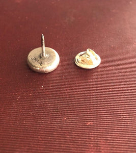 Fox tie tack/pin , sterling silver, antique wax seal, fox pin.