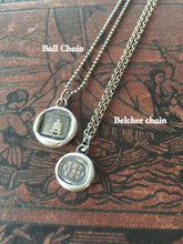 Load image into Gallery viewer, Beehive pendant, sterling bee necklace. Antique wax letter seal. Busy bee necklace.