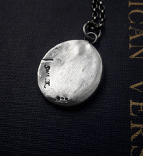 Load image into Gallery viewer, heart pendant - heart beat. Georgian antique wax letter seal pendant.  Sterling wax seal jewelry.  Clever pendant - Play on words.