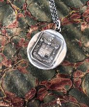 Load image into Gallery viewer, Antique seal, ‘Always true’ ‘Semper Verus ‘.  Larger heraldry seal with  Latin motto ‘always true’ with knight&#39;s head. Valentines gift