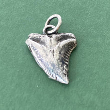 Load image into Gallery viewer, Sterling silver Sharks tooth.  Protection amulet. Handmade meaningful amulet