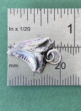 Load image into Gallery viewer, Sterling silver Sharks tooth.  Protection amulet. Handmade meaningful amulet