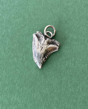 Load image into Gallery viewer, Sterling silver Sharks tooth.  Protection amulet. Handmade meaningful amulet