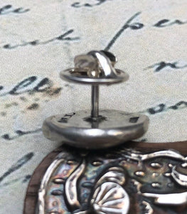 skull tie tack - sterling skull wax seal pin - &#39;as you are so once was I&#39;. memento mori.  antique wax letter seal.