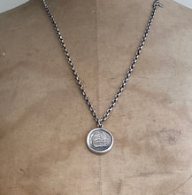Load image into Gallery viewer, Roman Colosseum, antique wax sea, Victorian Tassie seal. Grand tour souvenir.  Solid sterling silver