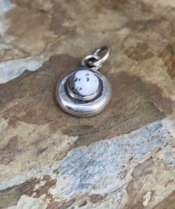 Dendritic Opal add on.  Add some colour to your totem necklace. Spiritual growth